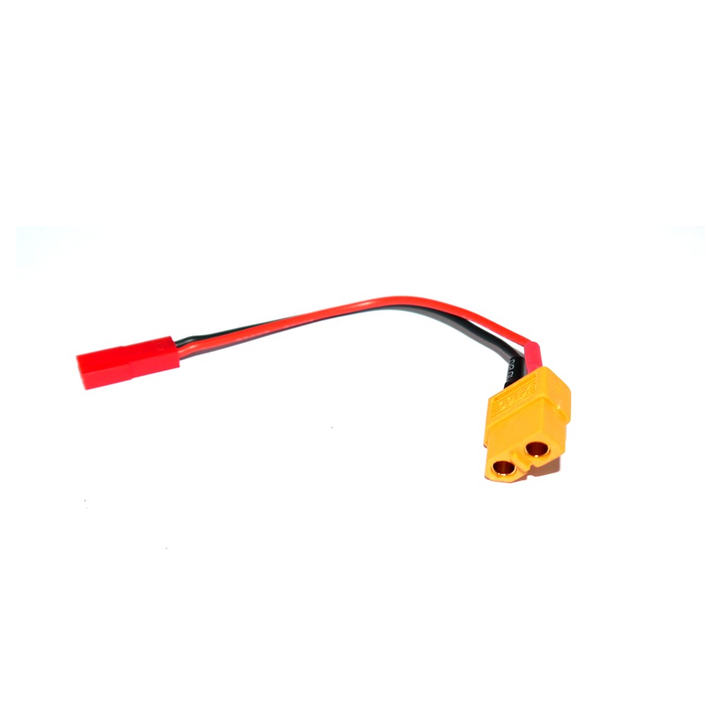 Adaptateur XT60 male vers JST femelle cable 10cm 20awg