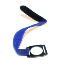 Collier velcro Bleu avec support en fibre pour fixation Gopro Hero 3 et 3+
