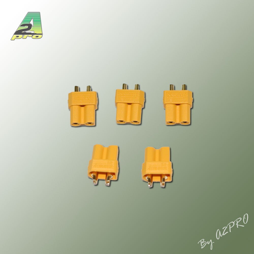 Connecteur XT-30 OR Femelle (5 Pièces)