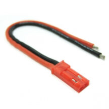 Prise JST mâle avec câble silicone 10cm 20Awg #ET0624