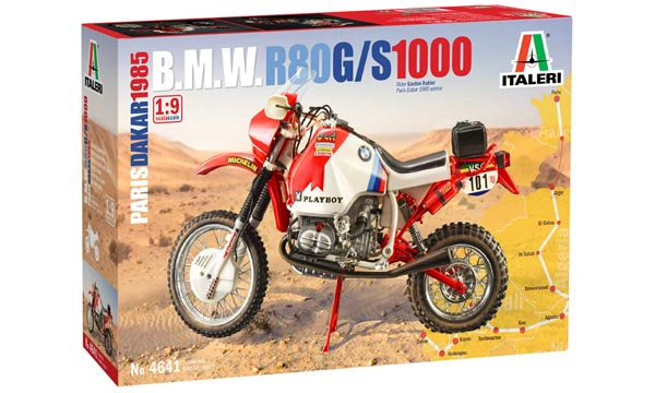 Maquette de moto BMW R80G/S Paris Dakar 1985 1/9