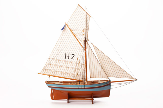 Maquette bois bateau Henriette Marie 1/50