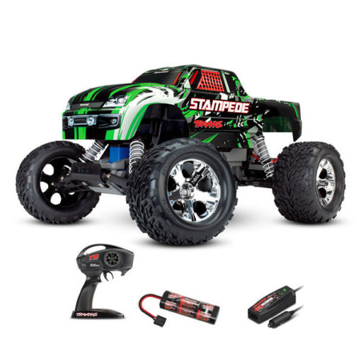 Stampede Vert - 4x2 - 1/10 brushed tq 2.4ghz - id Traxxas
