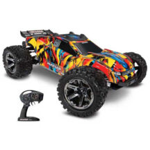 Rustler 4x4 1/10 VXL Brushless (sans AQ/CH) solar flare Traxxas