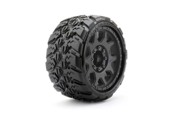Pneus Extreme MAXX LowProfil King Cobra toiles jantes 3.8" noires (2)