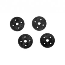 HOBAO  Pistons d'amortisseurs (x4) Noir 4 trous #HOB90047